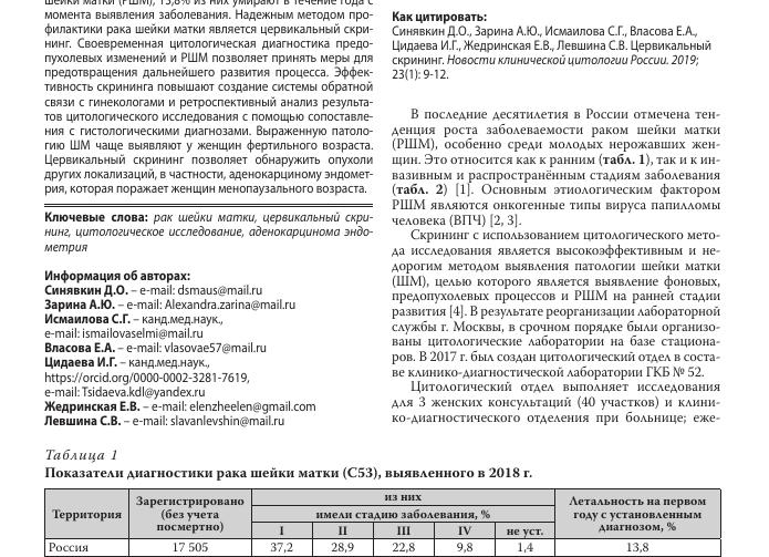 Цервикальный скрининг расшифровка