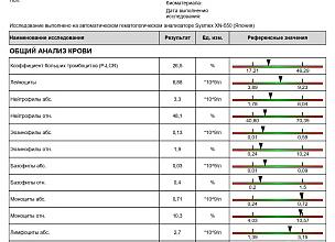 Анализ крови общий расширенный