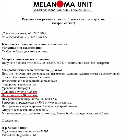 Гистологическое заключение расшифровка