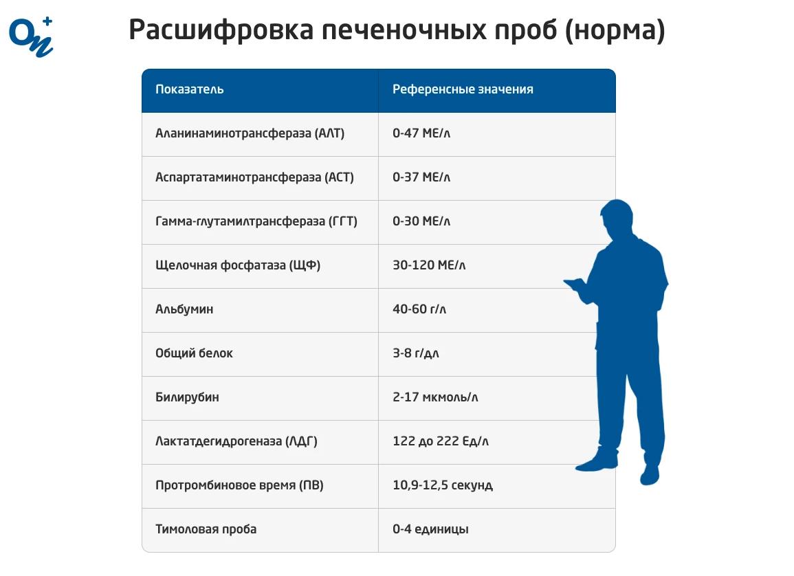 Анализ на печеночные пробы расшифровка