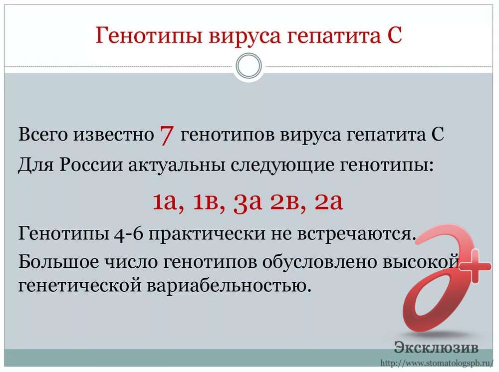 Генотипы вируса гепатита с
