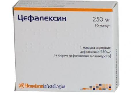 Цефалексин 250 мг