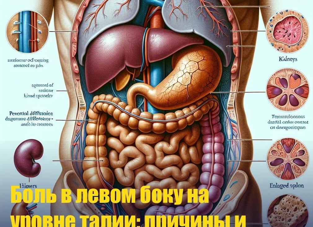 Боль в левом боку на уровне грудины