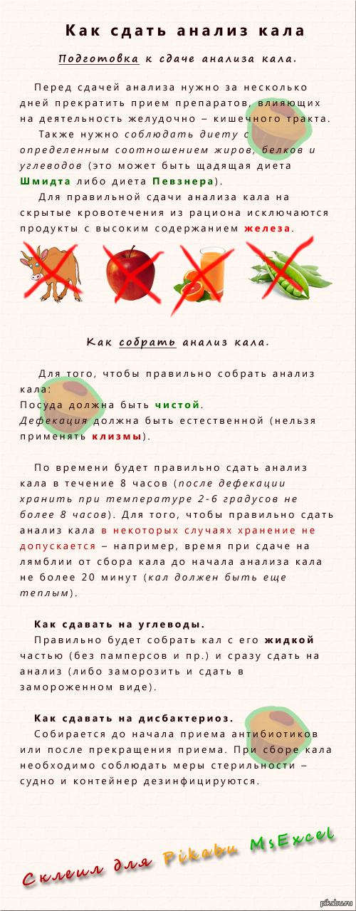 Кал на дизгруппу как правильно сдать