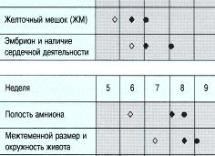 Диаметр желточного мешка по неделям