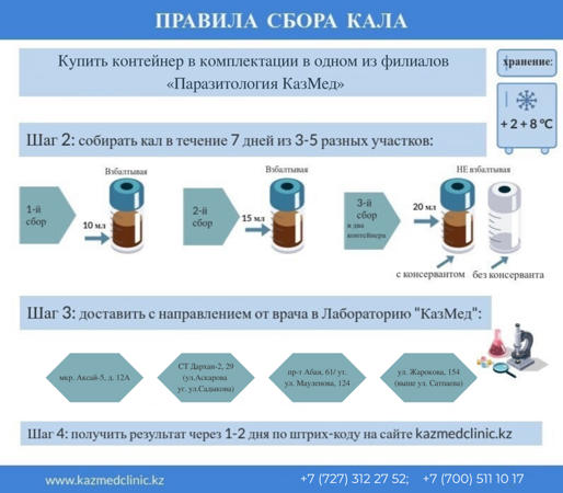Кал на яйца глист сколько хранить можно