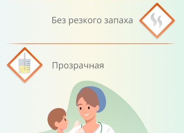 Бесцветная моча у ребенка 2 года