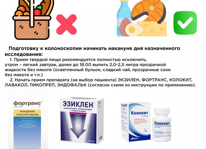 Как готовиться к колоноскопии